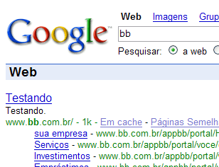 Banco do Brasil Testando