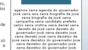 Keywords do site do José Serra